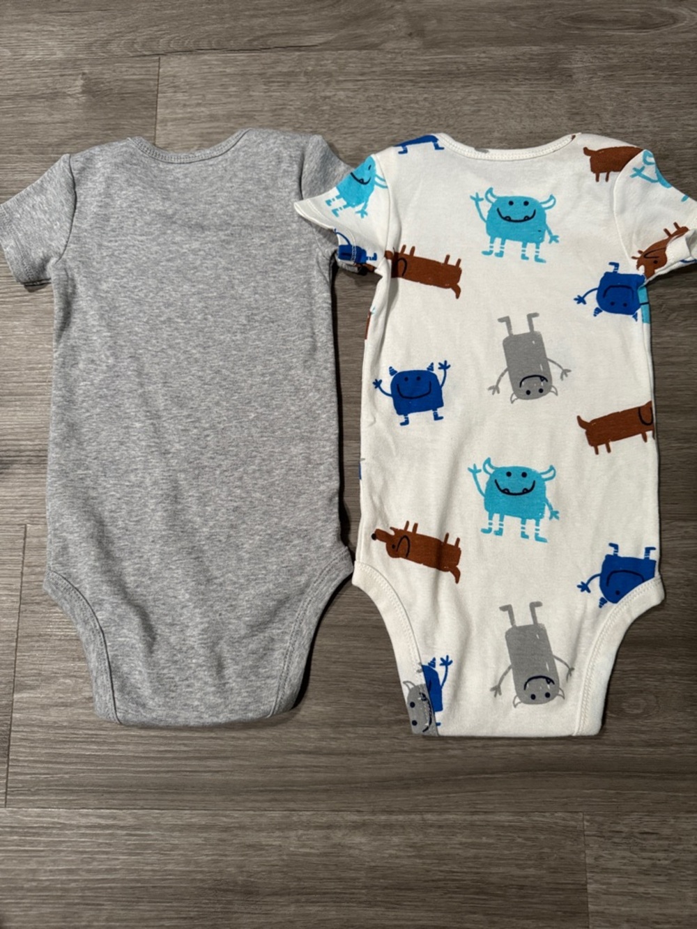 Carters Dog/Monster Bodysuit Bundle - Picture 2 of 4
